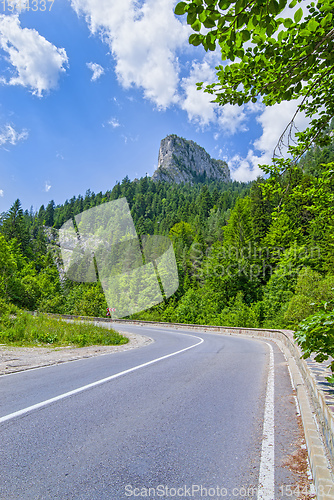 Image of Curvy road in Romanian Carpathians