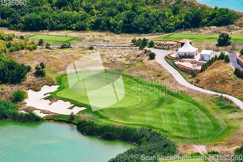 Image of Golf Course on the Sea Shore