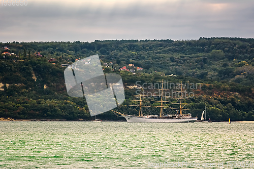 Image of Sailing Ship in the Sea