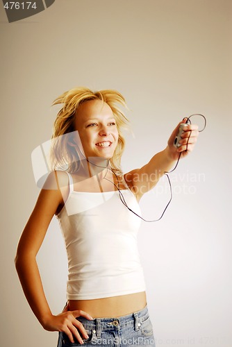 Image of Listening to music