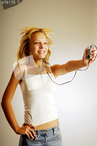 Image of Listening to music