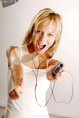 Image of Listening to music
