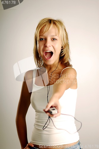 Image of Listening to music