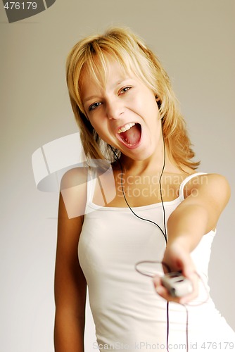 Image of Listening to music