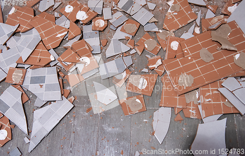 Image of pile of ceramic tiles