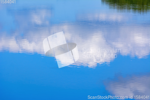 Image of Sky reflection in the lake