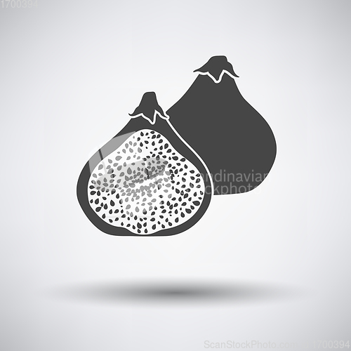 Image of Fig fruit icon on gray background