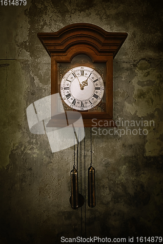 Image of Old clock on the wall