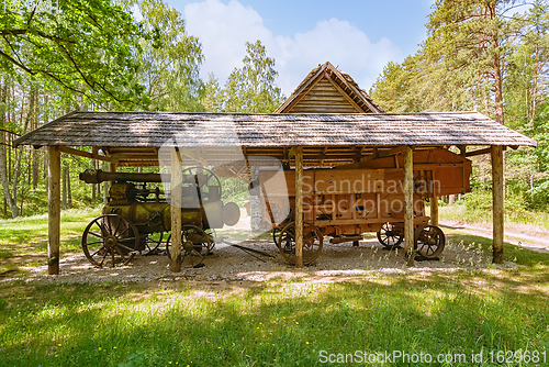 Image of Lokomobile in the shed