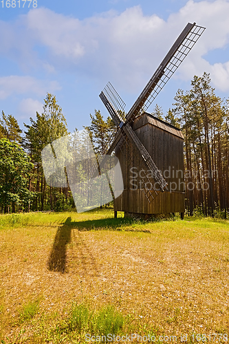 Image of Old wooden windmill