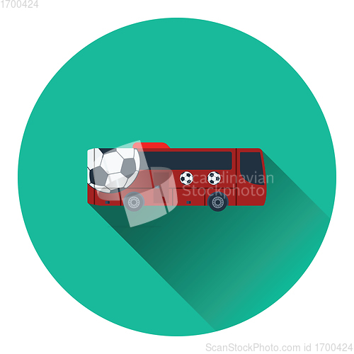 Image of Football fan bus icon