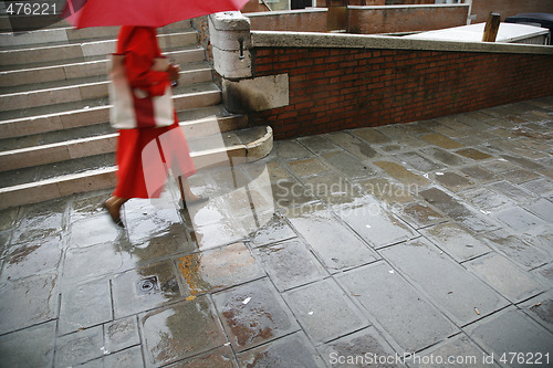 Image of Venice in rain.