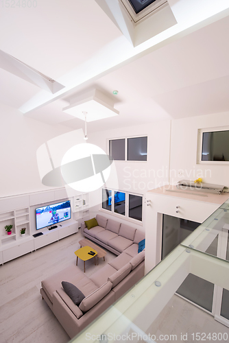 Image of interior of a two level apartment