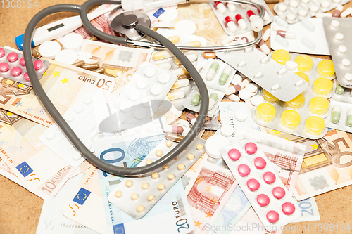 Image of health medications money