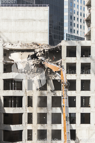 Image of Demolition site of a building