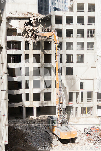 Image of Demolition site of a building