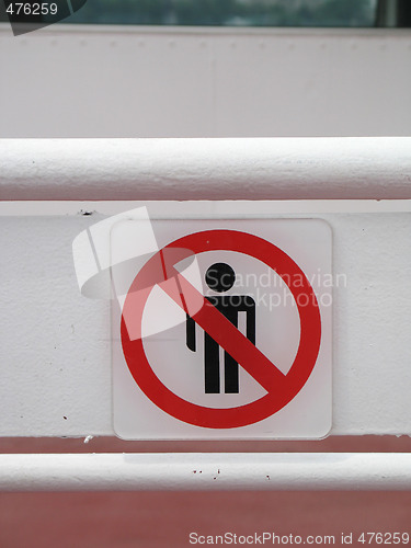 Image of no people allowed sign