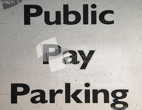 Image of public pay parking sign