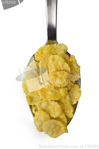 Image of Spoonful of corn flakes