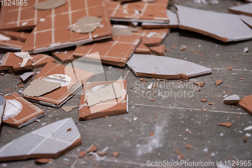 Image of pile of ceramic tiles