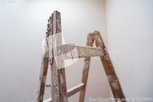 Image of ladder in Interior of apartment