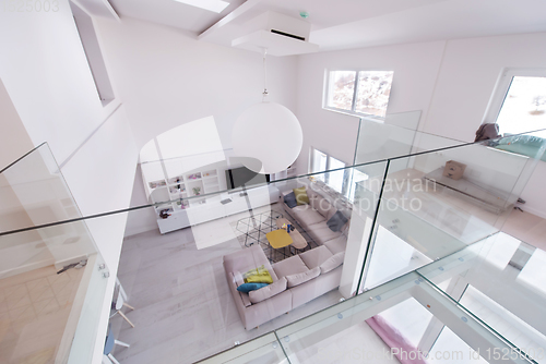 Image of interior of a two level apartment