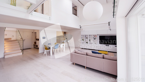 Image of interior of a two level apartment