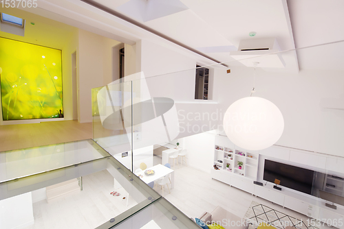 Image of interior of a two level apartment