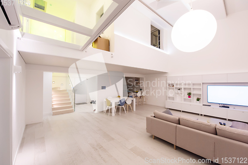 Image of interior of a two level apartment