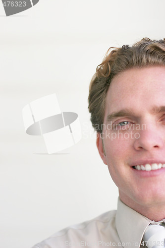 Image of businessman smiling