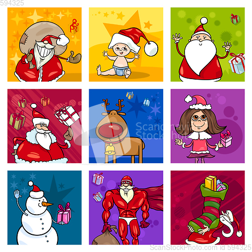 Image of Christmas design elements