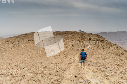 Image of Hiking in israeli stone desert