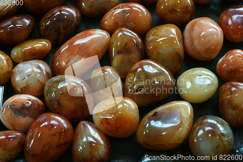 Image of color agate collection