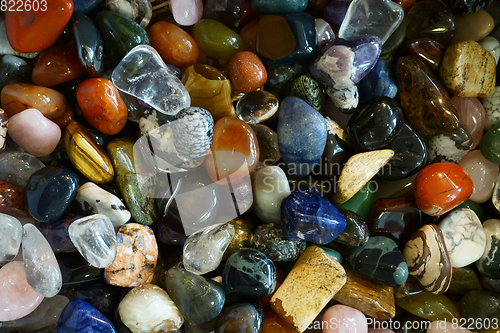 Image of color gems mineral collection 