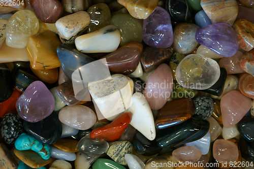 Image of color gems mineral collection 