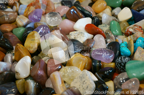 Image of color gems mineral collection 