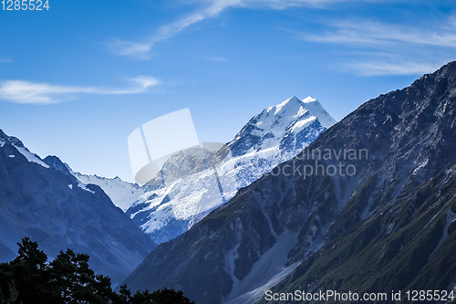 Image of Aoraki Mount Cook landscape, New Zealand