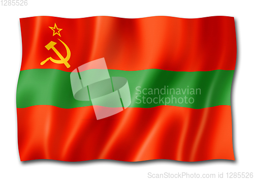 Image of Transnistria flag isolated on white