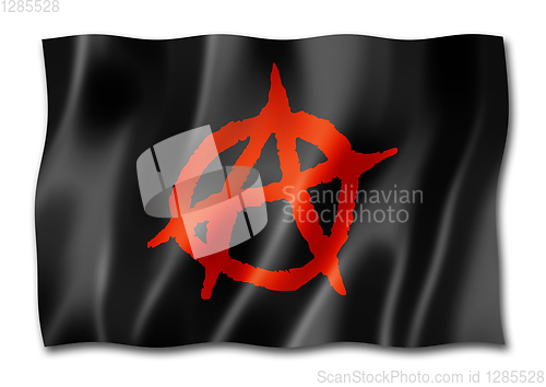 Image of Anarchy flag isolated on white