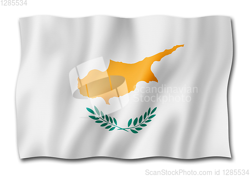 Image of Cyprus flag isolated on white