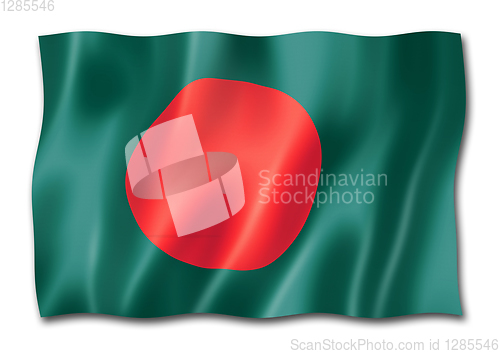 Image of Bangladesh flag isolated on white