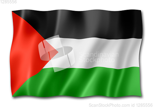 Image of Palestinian flag isolated on white