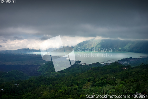 Image of Gunung batur volcano and lake, Bali, Indonesia