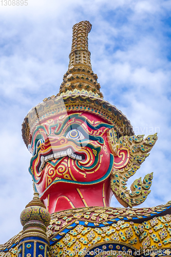 Image of Yaksha statue, Grand Palace, Bangkok, Thailand