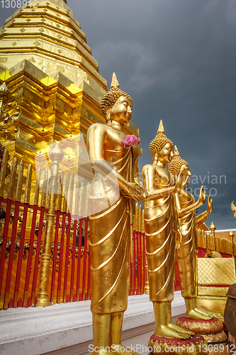 Image of Golden buddha, Wat Doi Suthep, Chiang Mai, Thailand
