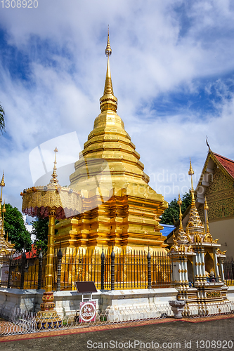 Image of Wat Chomphu temple, Chiang Mai, Thailand