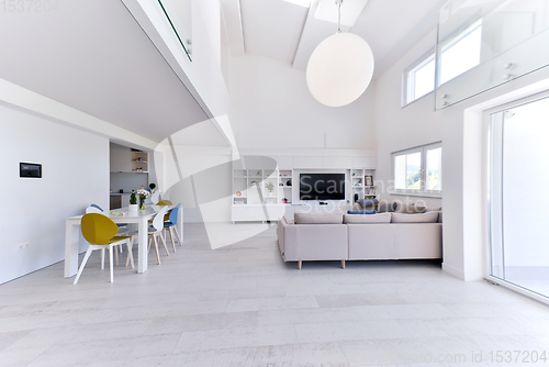 Image of interior of a two level apartment