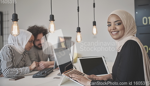 Image of African businesswoman in office