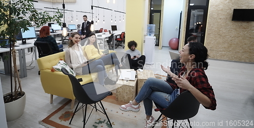Image of team meeting and brainstorming