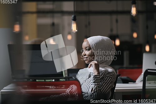Image of African businesswoman in office